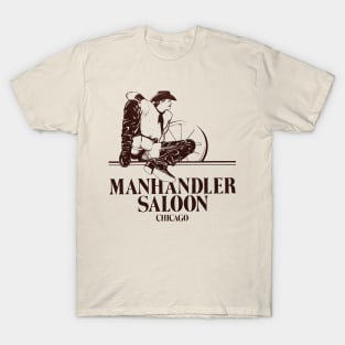 Manhandler Saloon Vintage Gay Retro Leather Western T-Shirt